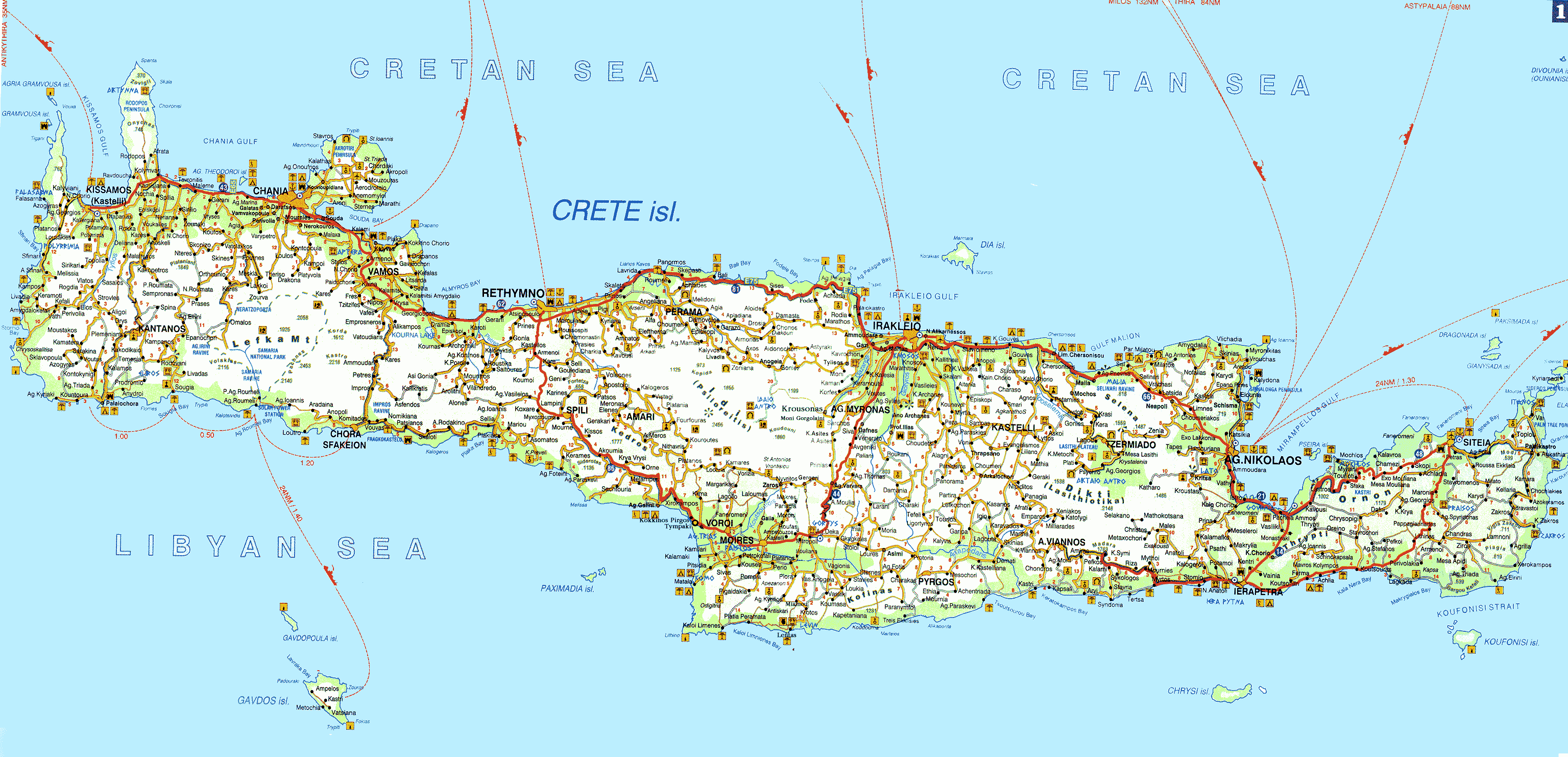 Kréta - Mapa
